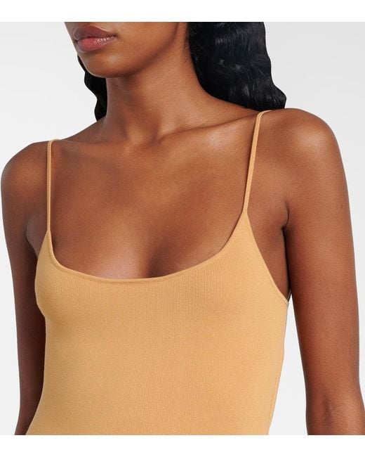 Faithfull The Brand Metallic Citara Knitted Cotton-Blend Maxi Dress