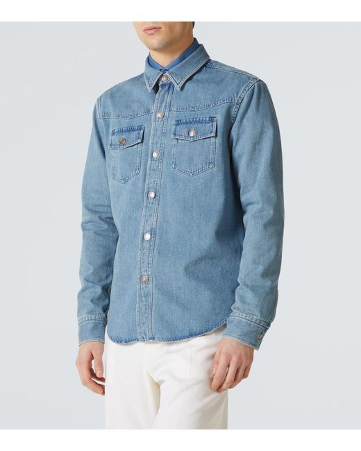 Tom Ford Blue Denim Shirt for men