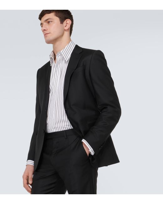 Zegna Black Trofeo Wool Suit for men