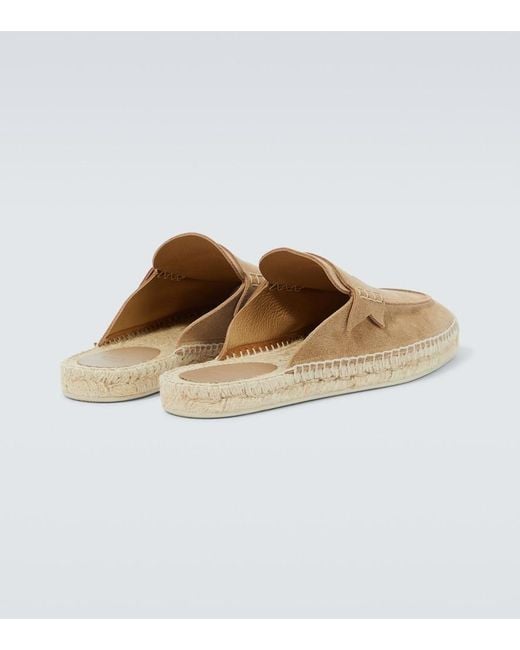Christian Louboutin White Crosta Suede Espadrilles for men