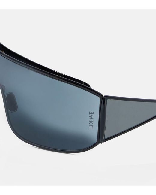 Loewe Blue Speed Logo Shield Sunglasses