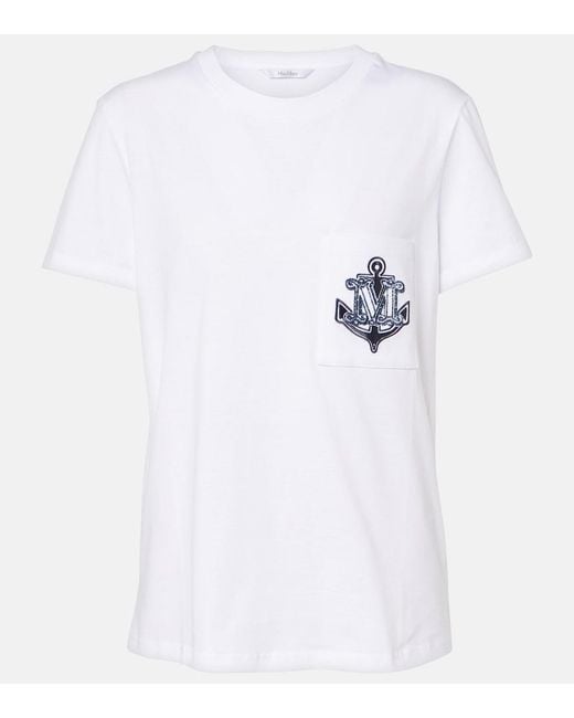 Max Mara White Acacia Cotton T-Shirt