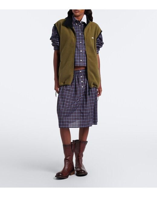 Miu Miu Green Fleece Vest