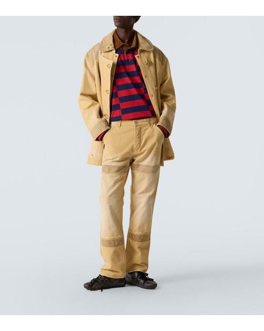 Wales Bonner Natural Sierra Cotton Canvas Straight Pants for men