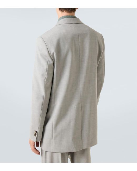 Loewe Gray Wool Blazer for men