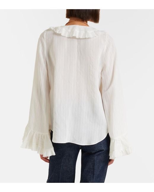 Dorothee Schumacher White Striped Blouse