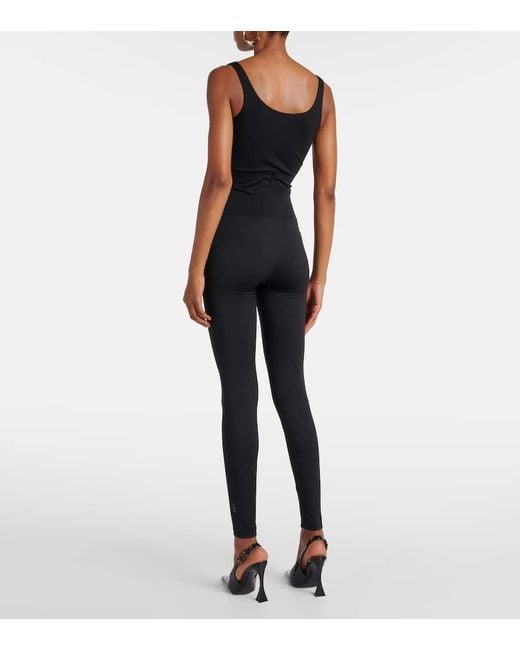 Wolford Blue The Wow High-Rise Jersey Leggings
