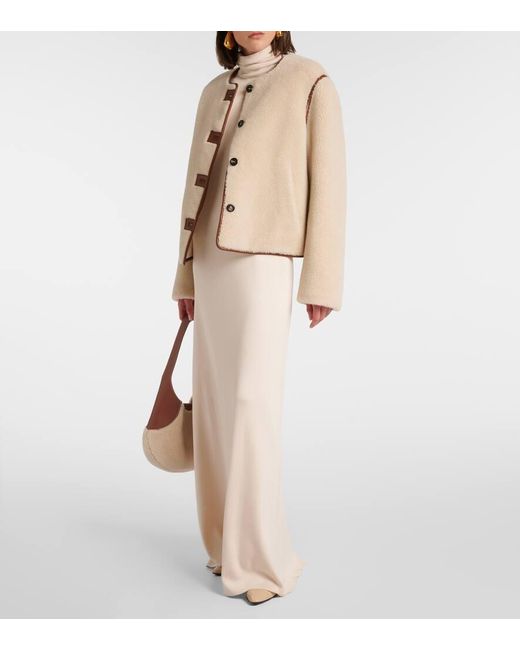 Loro Piana Natural Maxikleid Lyskamm Aus Seide