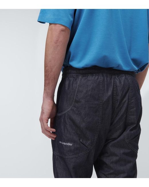 And Wander Blue Dry Easy Sweatpants for men