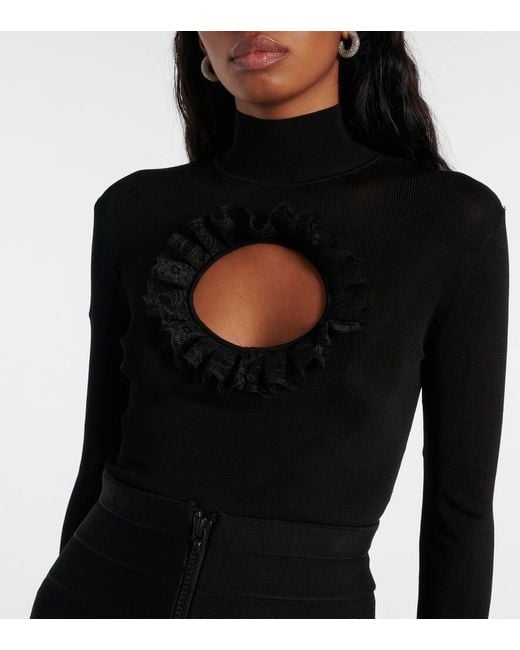 Self-Portrait Black X Chistopher Kane Body Mit Spitze
