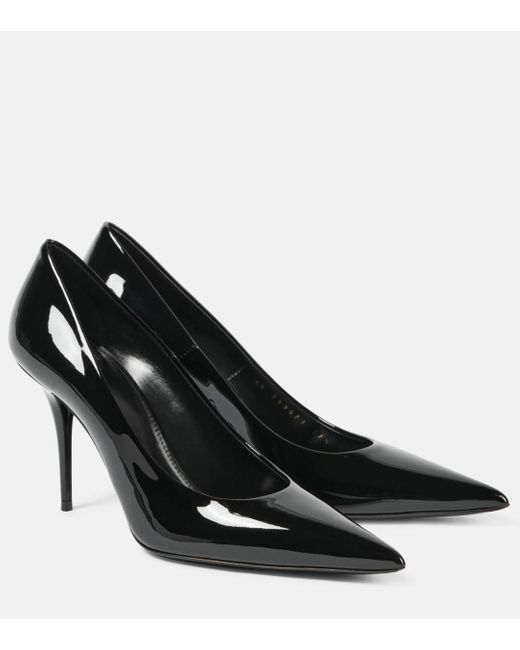 Saint Laurent Black Norma Patent Leather Pumps