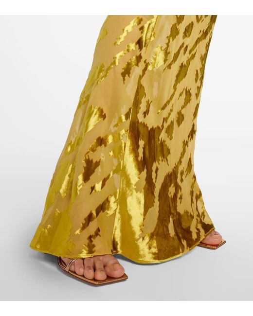 Vestido de fiesta de terciopelo de seda The Sei de color Metallic