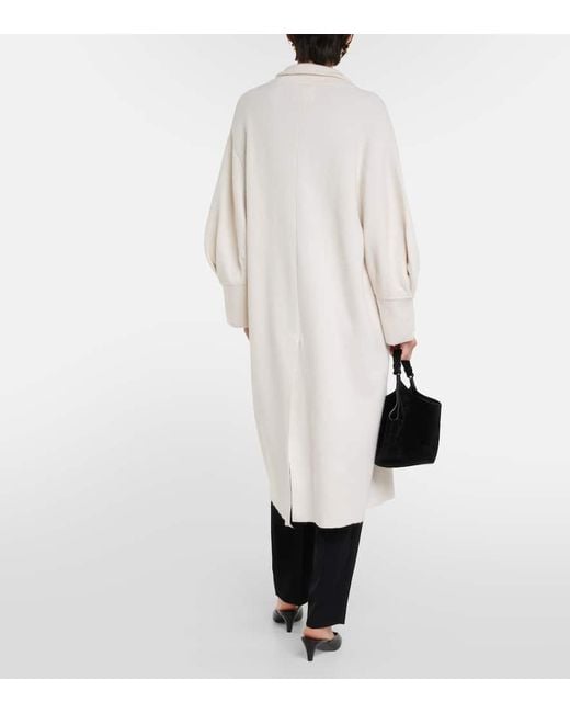 Lisa Yang Natural Eileen Single-breasted Cashmere Coat