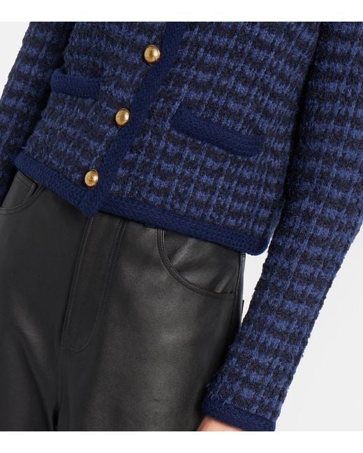 Altuzarra Blue Conroy Tweed Jacket