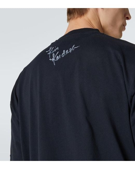 Balenciaga T-Shirt Kim K Aus Baumwoll-Jersey in Black für Herren