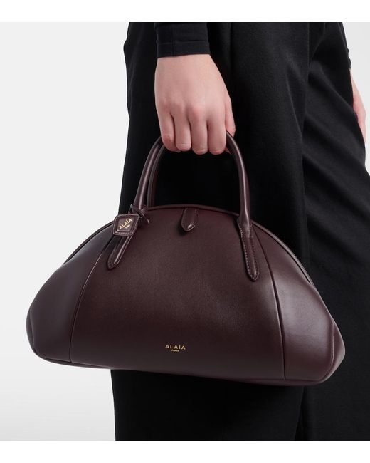 Alaïa Brown Purse Small Leather Top-Handle Bag