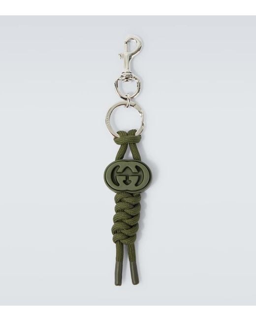 Gucci Schluesselanhaenger Interlocking G in Green für Herren
