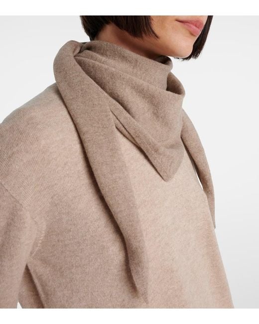 Bufanda Leomine De Cachemir The Row de color Brown