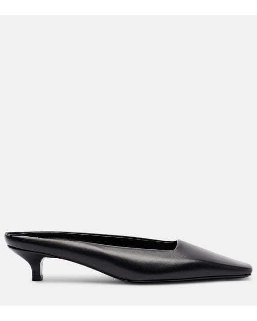 Totême  Black Leather Mules