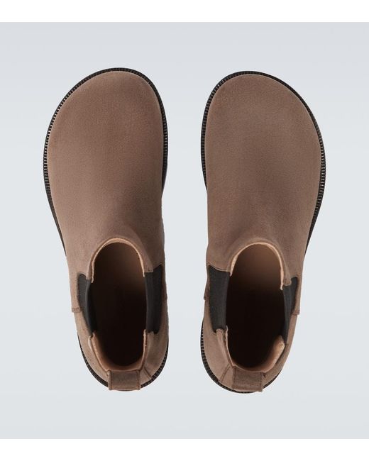 J.W. Anderson Brown Suede Chelsea Boots for men