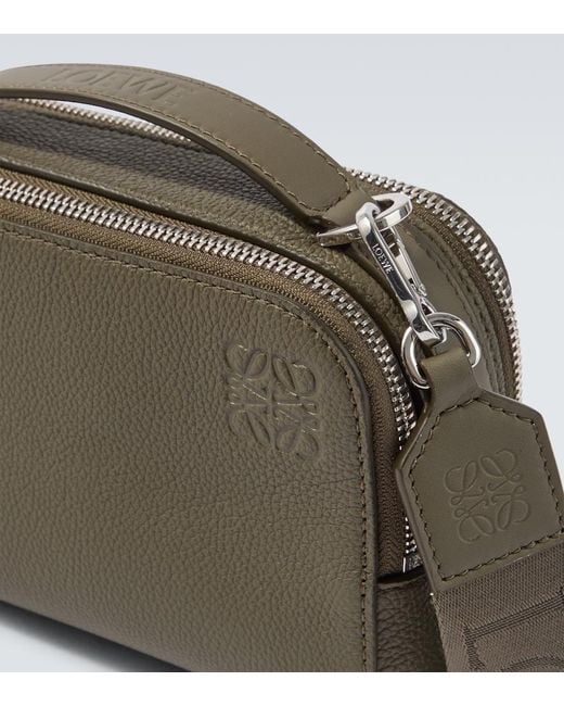 Loewe Green Mini Crossbody Camera Bag for men