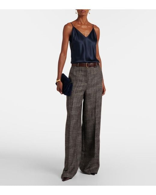 Joseph Blue Clea Silk Satin Camisole