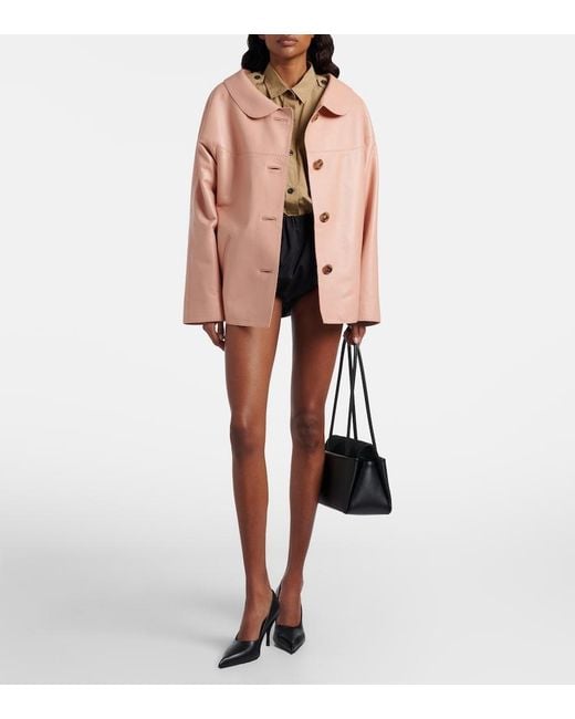 Prada Pink Leather Jacket
