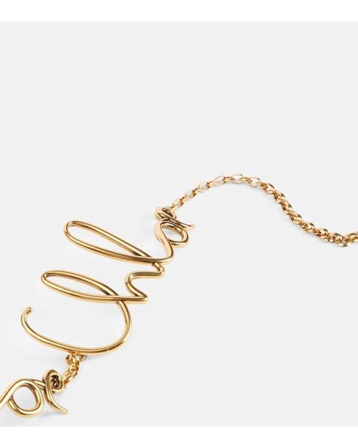 Cintura A Catena Iconic di Chloé in Metallic