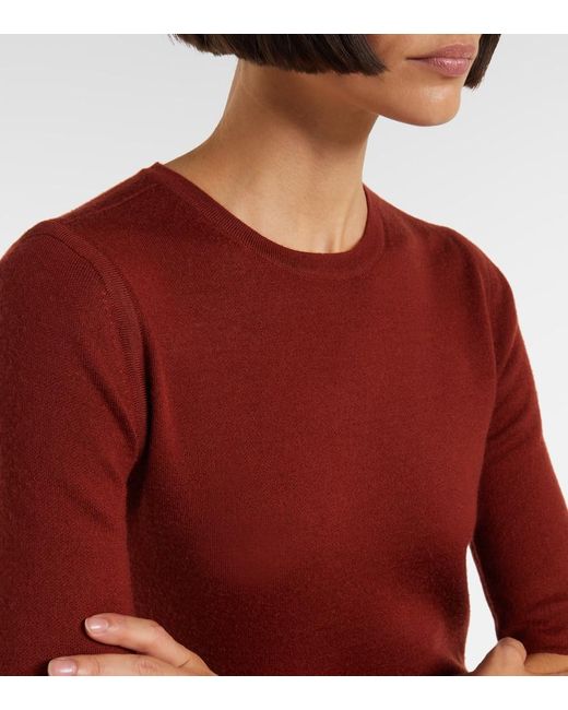 Gabriela Hearst Red Wool, Cashmere, And Silk Maxi Dress