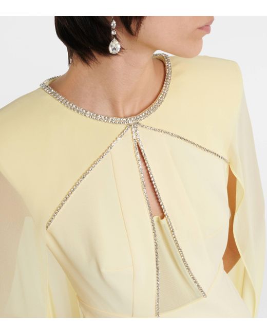 Robe longue Roland Mouret en coloris Yellow