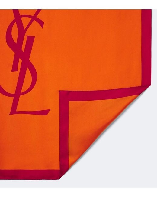 Sciarpa Cassandre di Saint Laurent in Orange