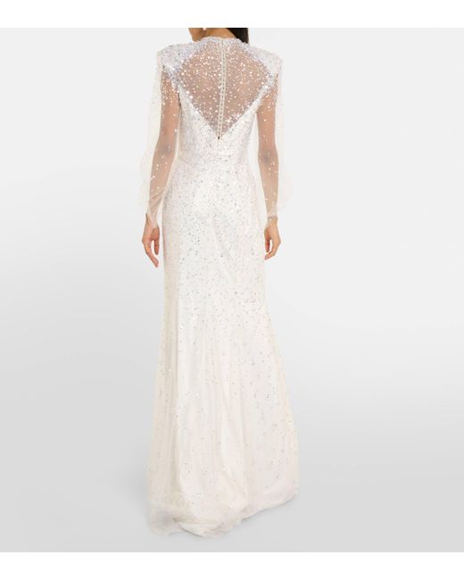 Jenny Packham White Bridal Hedda Embellished Gown
