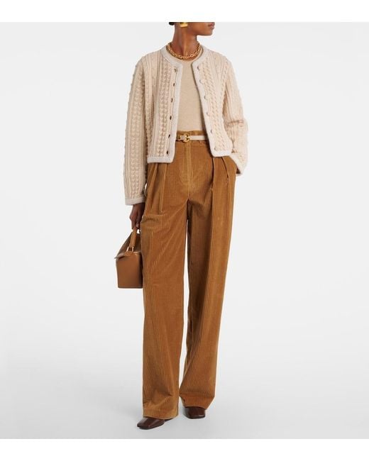 Altuzarra Natural Stef Wool-Blend Cardigan