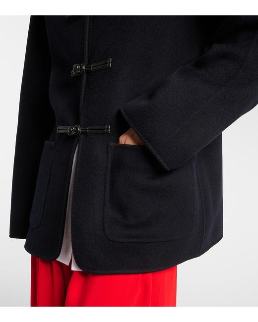 Rohe Black Wool And Cashmere Jacket