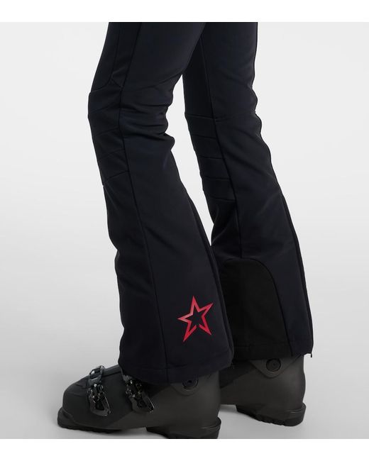 Perfect Moment Blue Polar Flare Down Ski Suit