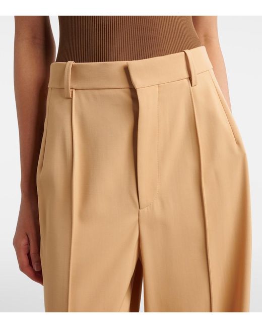Wardrobe NYC Natural Rhw Wool Wide-Leg Pants