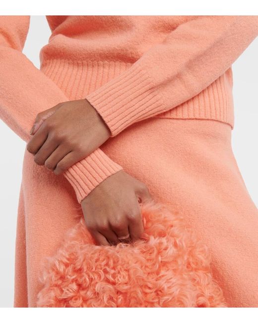 Jil Sander Orange Pullover aus Wolle