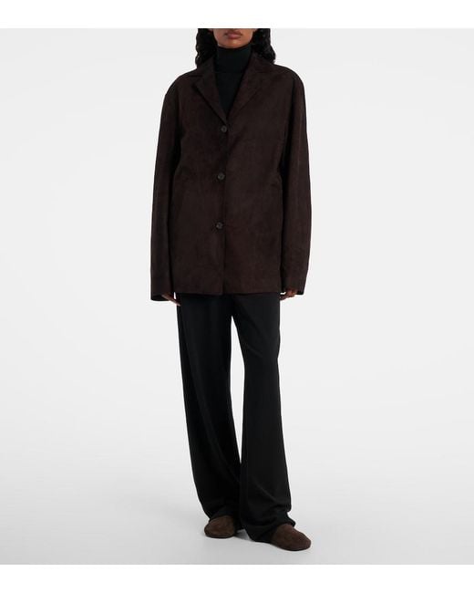 The Row Brown Fabian Suede Jacket