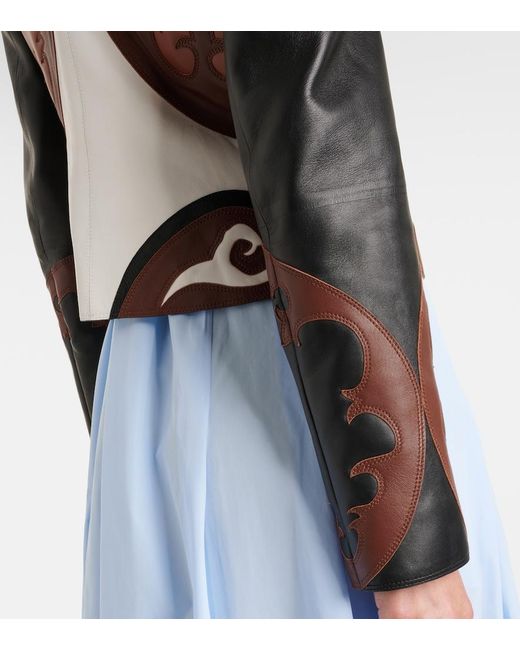 Gabriela Hearst Black Albie Leather Jacket