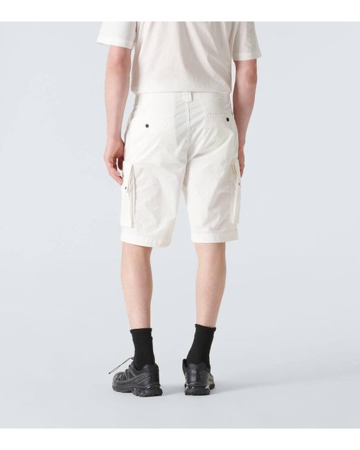 Shorts cargo de mezcla de algodon C P Company de hombre de color White