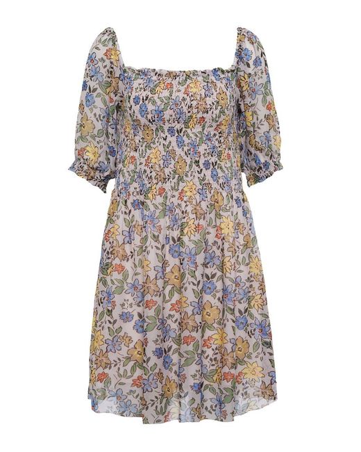 Robe Estelle En Crepe A Fleurs Velvet en coloris Multicolor