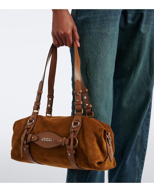 Isabel Marant Brown Tilpa Mini Suede Shoulder Bag