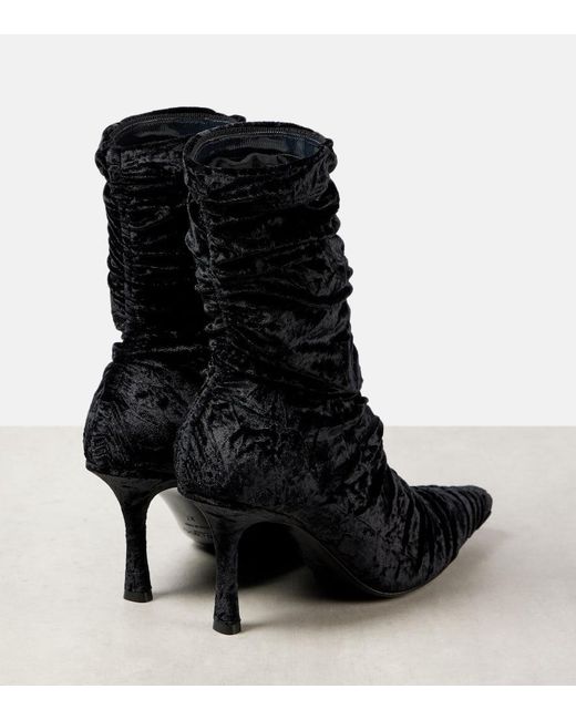 Botines Lotta 85 De Terciopelo Jimmy Choo de color Black