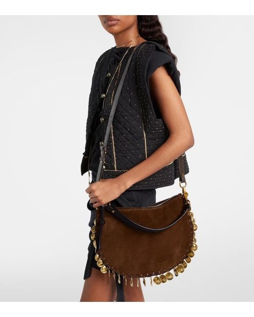 Isabel Marant Brown Oskan Soft Small Suede Crossbody Bag