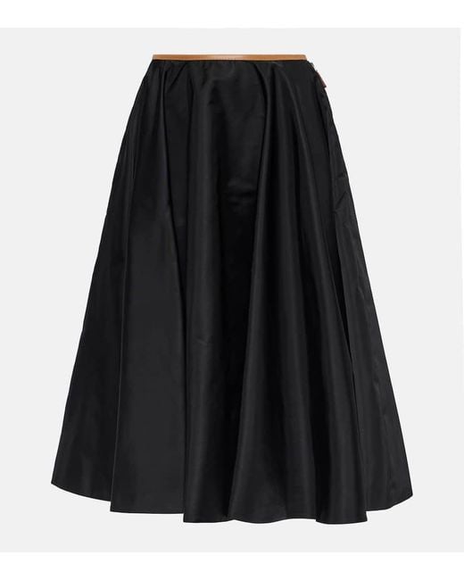 Prada Black Re-Nylon Midi Skirt