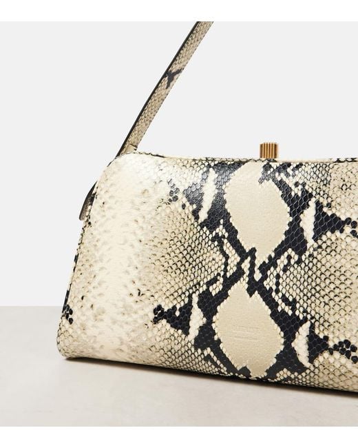 Khaite Natural Cate Snake-Effect Leather Shoulder Bag