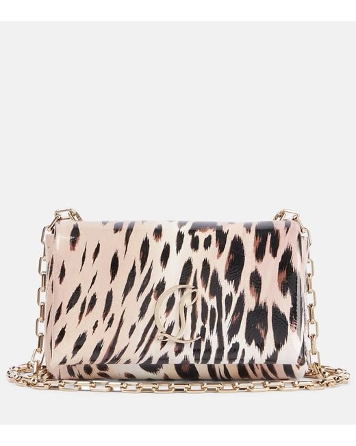 Christian Louboutin Multicolor Loubi54 Clutch Gigi Silk-Satin Clutch Bag