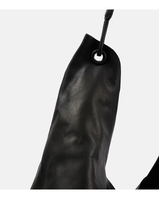 The Row Black Bindle 3 Leather Tote Bag