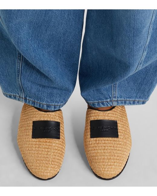 Givenchy Natural Slippers Label Mit Leder