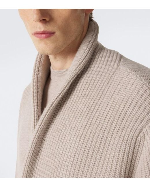 Lisa Yang Natural Lyle Double-Breasted Cashmere Cardigan for men